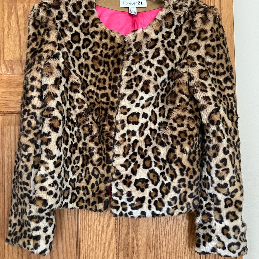Forever 21 Brown and Black Leopard Print Blazer